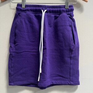 Cotton Citizen Brooklyn Mini Skirt French Terry USA Purple XS New‎